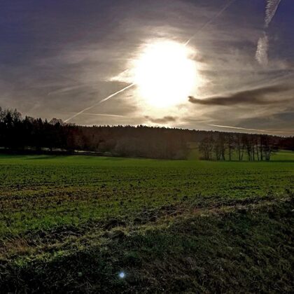 Abendstimmung am Ortsrand