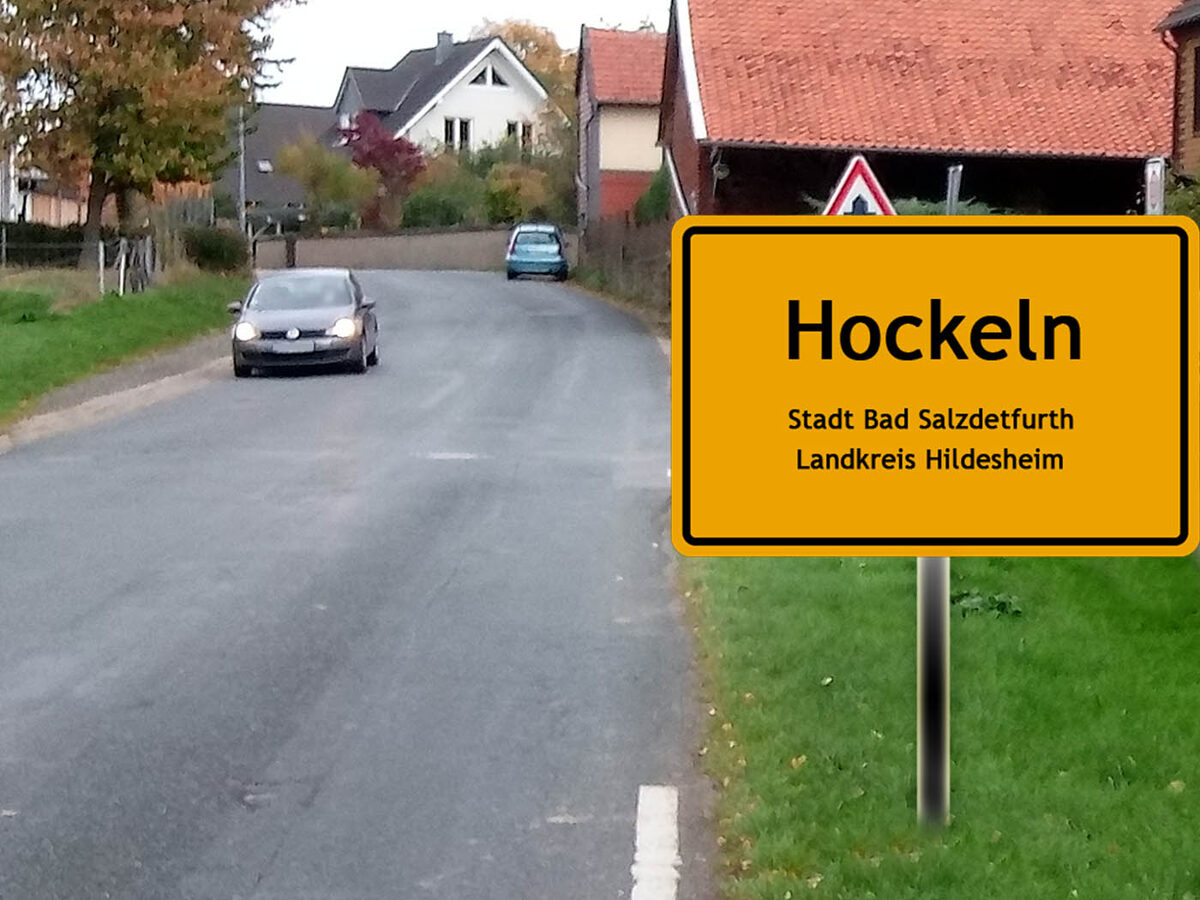 Hockeln Ortseingang, Kreisstraße 304